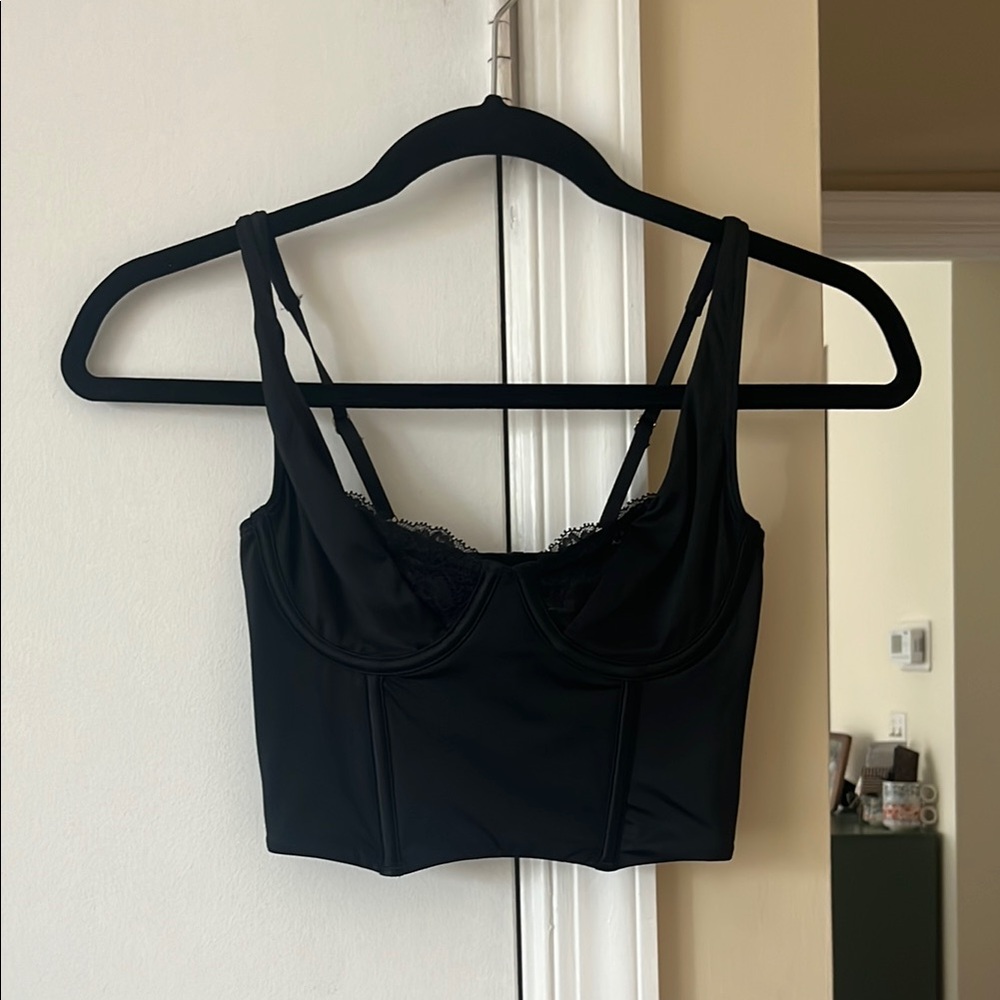 Abercrombie black corset top.